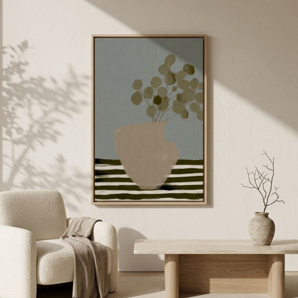 abstrakte Blume auf Leinwand