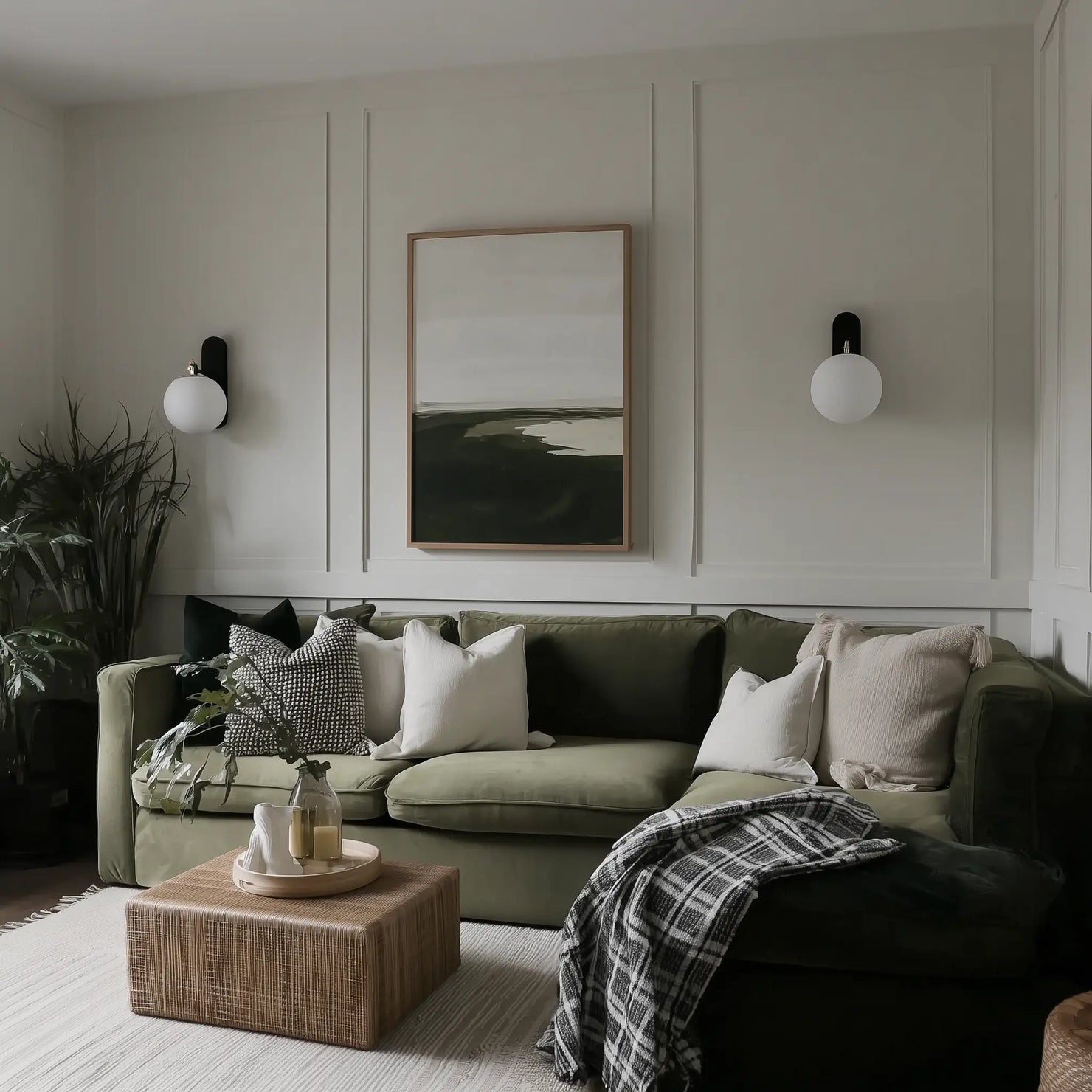 abstraktes Leinwandbild