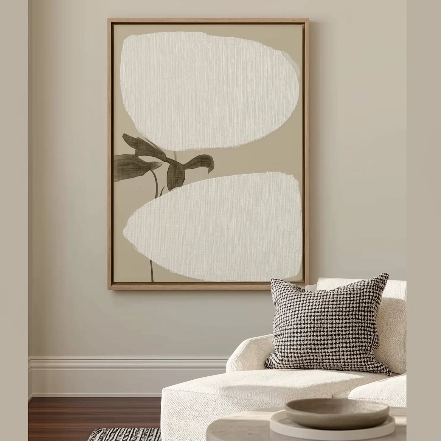 abstrakte Blume auf Leinwand